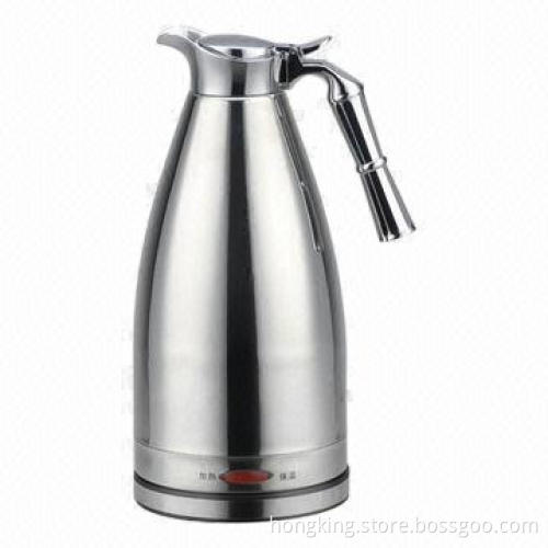 Stainless Steel Kettle with 2.0L Capacity and Keep Warmer Function